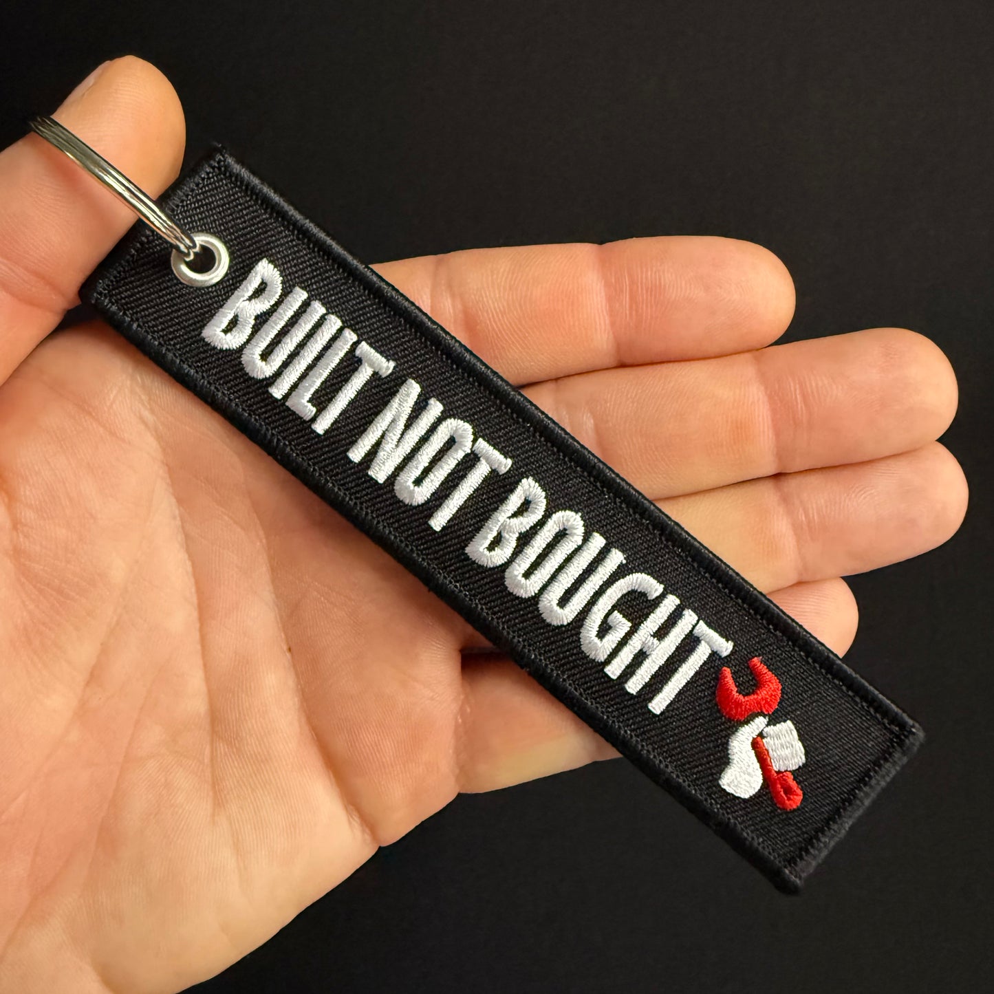 BUILT NOT BOUGHT JET TAG
