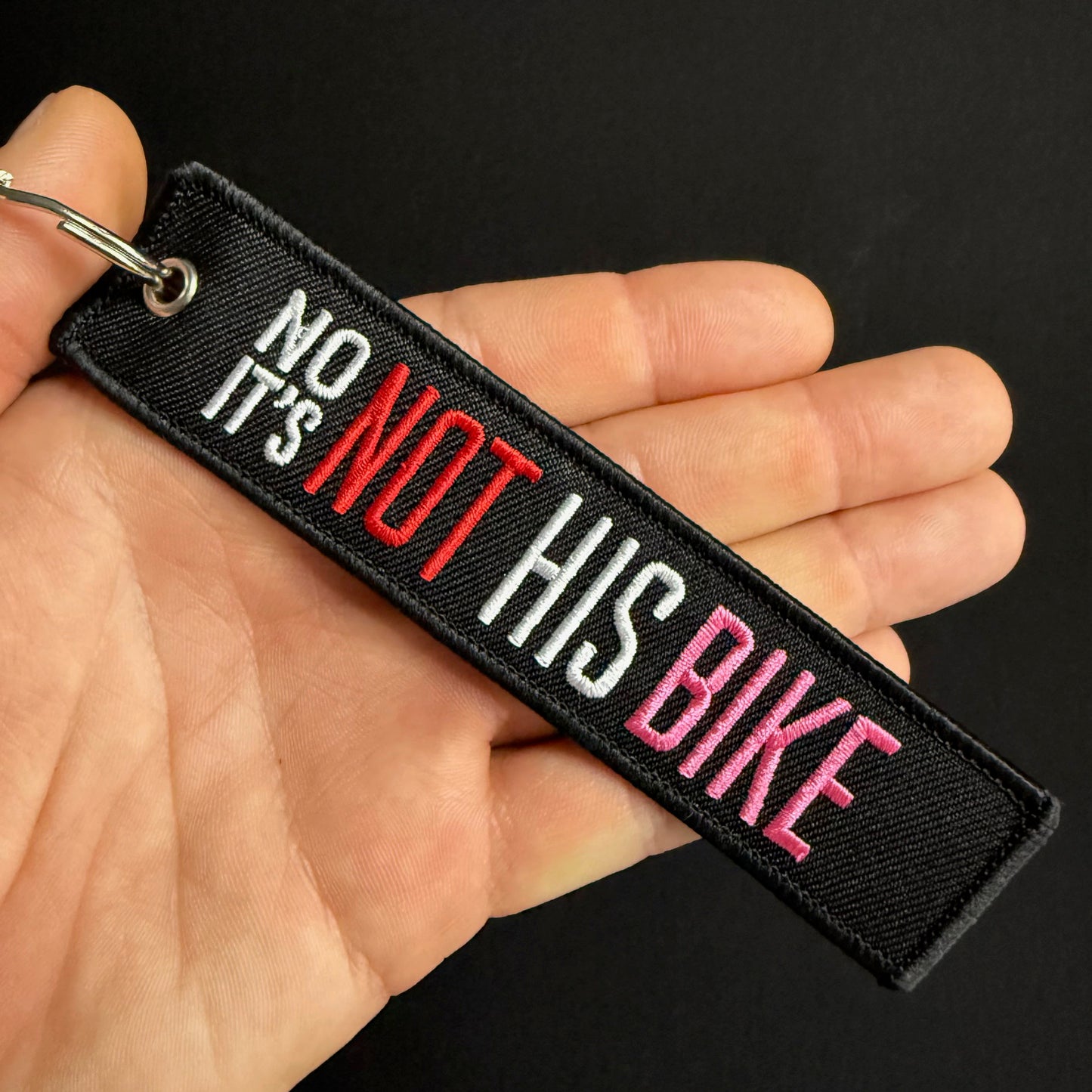 NO IT'S NOT HIS BIKE JET TAG