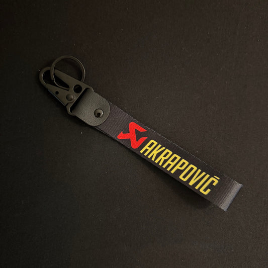 AKRAPOVIC STYLE WRIST STRAP KEYCHAIN