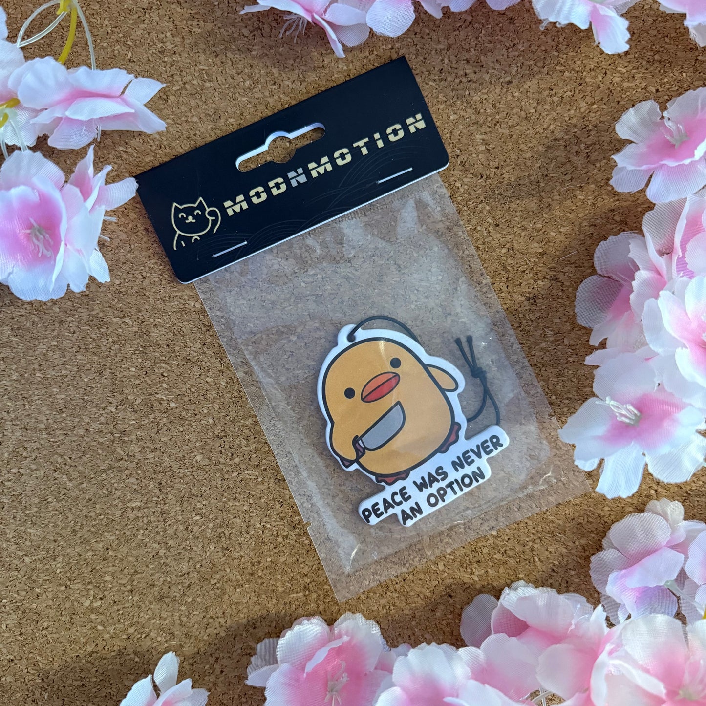 PEACE WAS NEVER AN OPTION STYLE HANGING CAR AIR FRESHENER