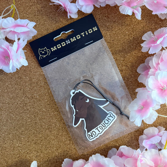 "NO TOUCHY" MEME STYLE HANGING CAR AIR FRESHENER