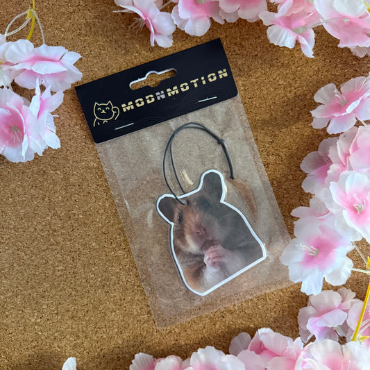 HAMSTER MEME V1 HANGING CAR AIR FRESHENER
