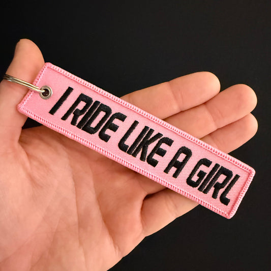 I RIDE LIKE A GIRL JET TAG