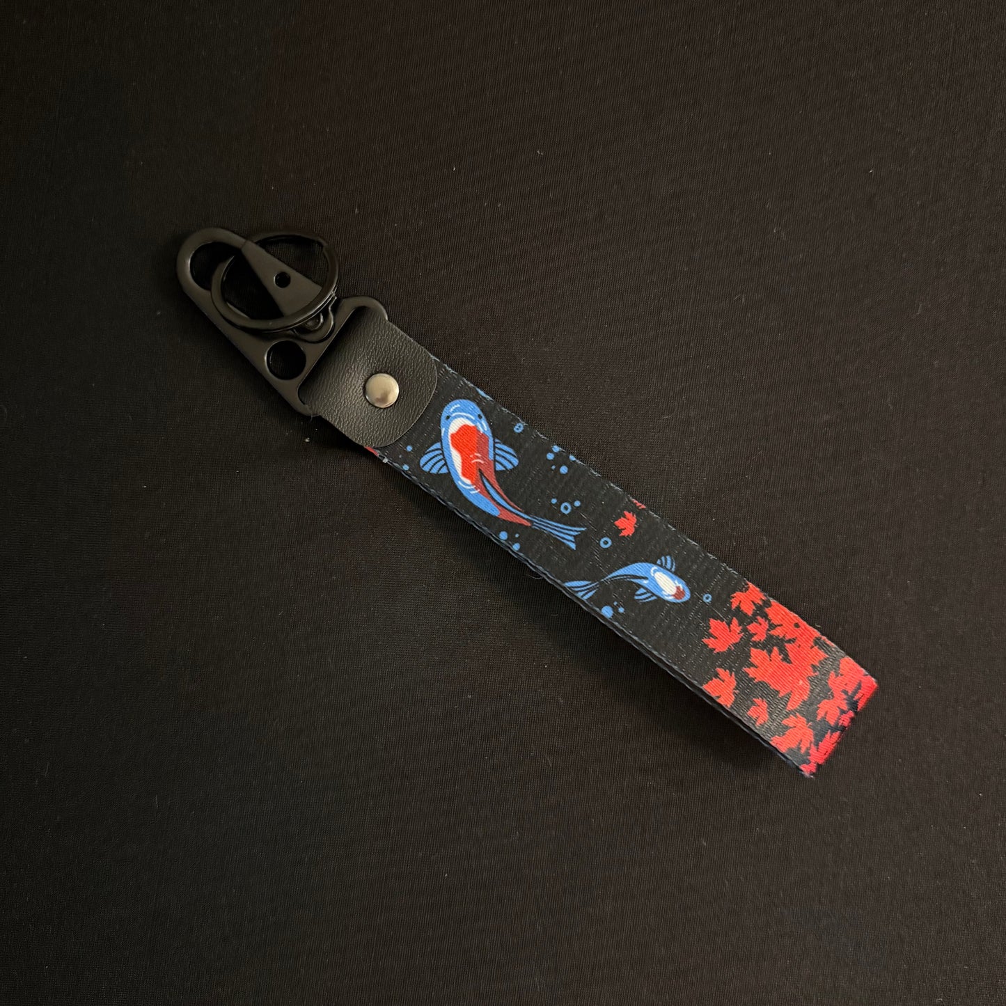KOI BLUE WRIST STRAP KEYCHAIN
