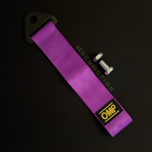 OMP STYLE PURPLE CAR TOW STRAP