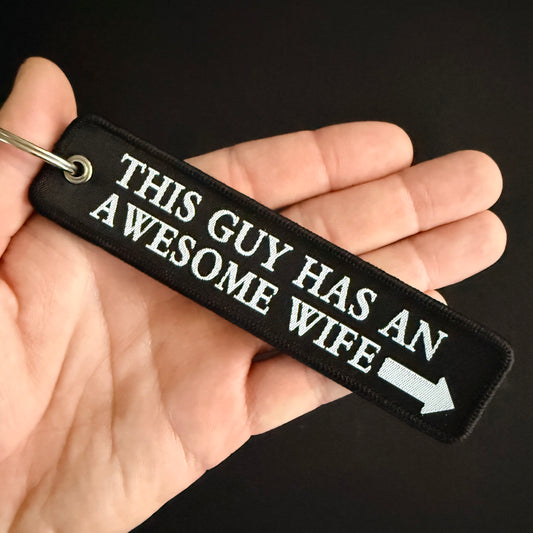 THIS GUY HAS AN AWESOME WIFE JET TAG