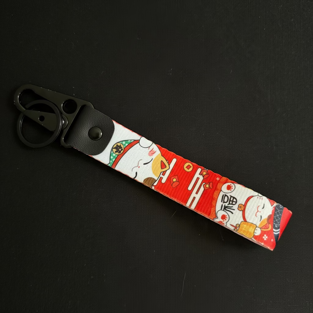MANEKI NEKO WRIST STRAP KEYCHAIN