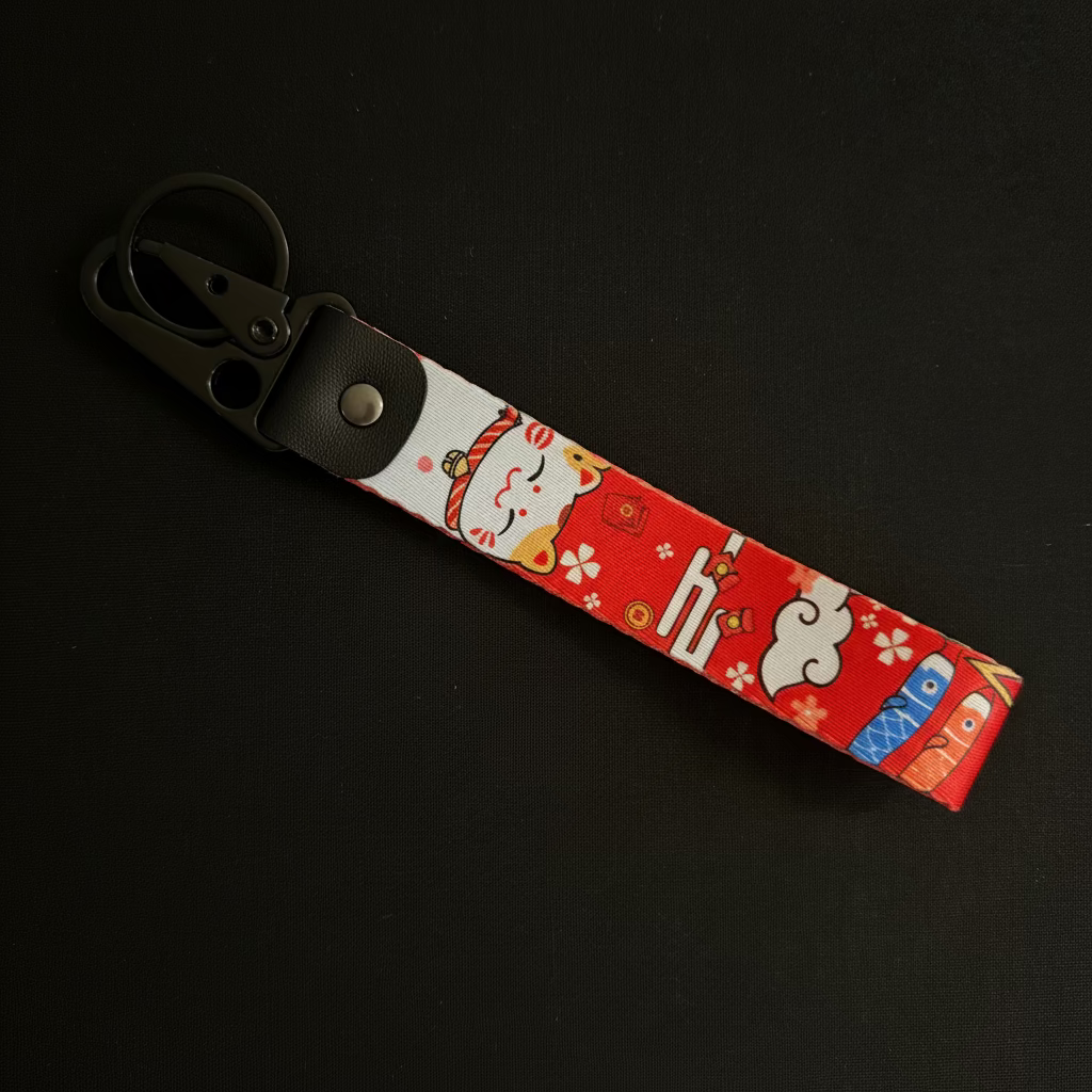 MANEKI NEKO WRIST STRAP KEYCHAIN