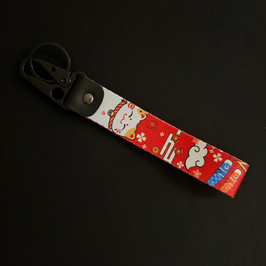 MANEKI NEKO WRIST STRAP KEYCHAIN