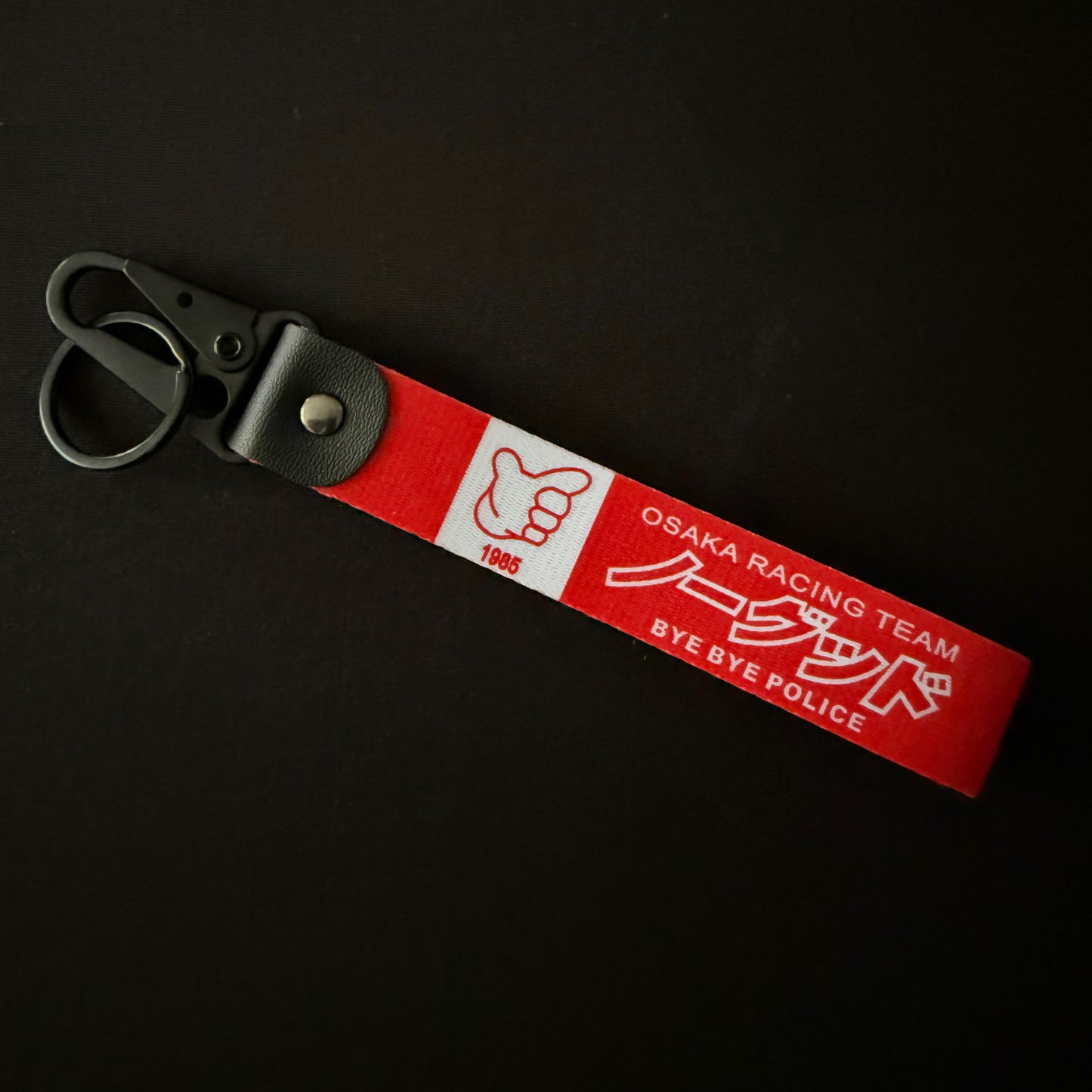 OSAKA RACING RED WRIST STRAP KEYCHAIN