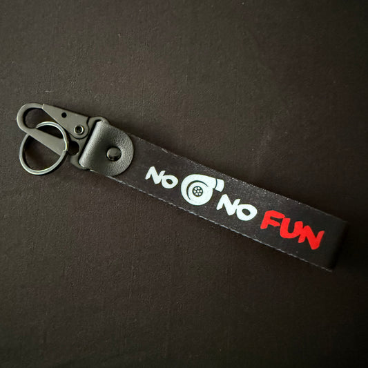NO TURBO NO FUN WRIST STRAP KEYCHAIN