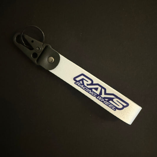 RAYS RACING WHEELS STYLE WRIST STRAP KEYCHAIN
