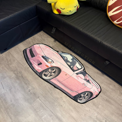 PINK S2K CAR SHAPE DECORATION RUG